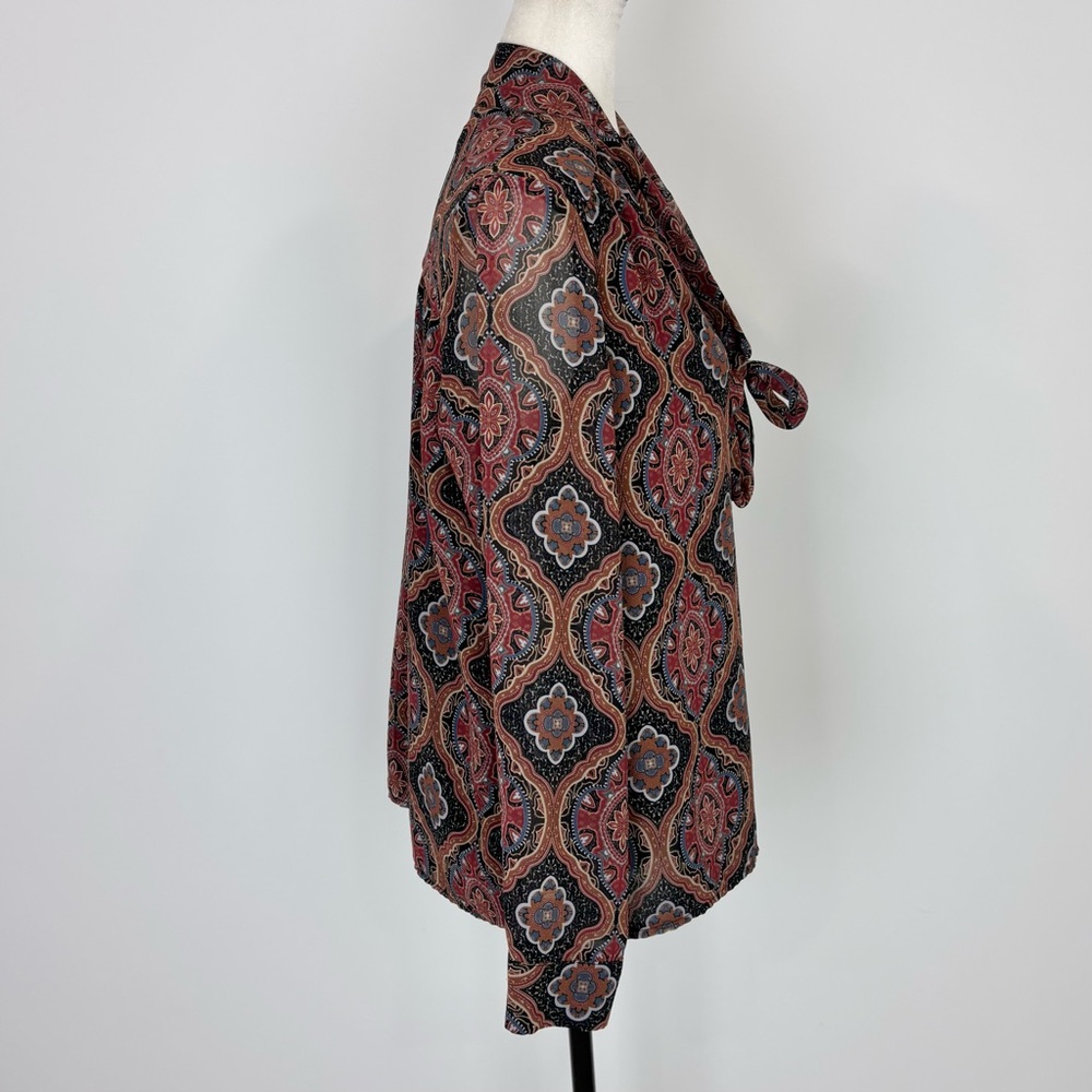 Contemporaine brown bow blouse - Picture 4 of 7